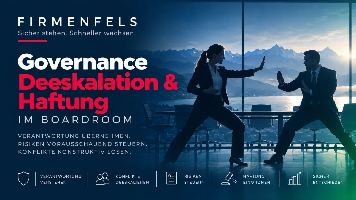 Governance, Deeskalation & Haftung im Boardroom