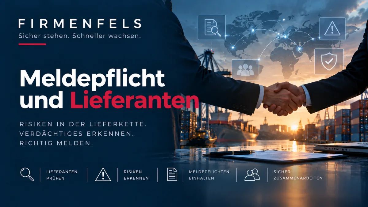 Meldepflicht und Lieferanten